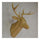 Plastic Deer Head Wall Hanging Decoration yellow