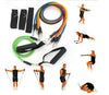 Resistance Bands 11pcs Home Exercise Workout  Pilates Yoga Crossfit Fitness Tube