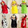 Kids Vest With Animal Hoodie Plush Fluffy Warm Jacket Great Gift For Children