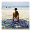 Round Tassel Knitted Beach Towel Lantern Towel Chiffon    1