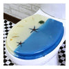 Beach Resin No Slow Descent Toilet Seat