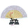 Cotton Cloth Folding Fan Woman      pink