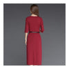 Fashionable Slim Seventh Sleeve Long Dress Belt    S