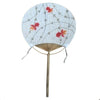 Redondo Abanico Ramio Artware Mano Pintura Goldfish