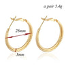 18K Gold Platinum Galvanized Earrings   rose golden
