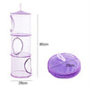 New Hanging Polyester Mesh Storage Basket Toys Organizer 3 Compartments