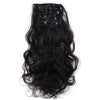 50cm Long Curled Wavy bundle Hair extension 7 clips in luxury Fashion