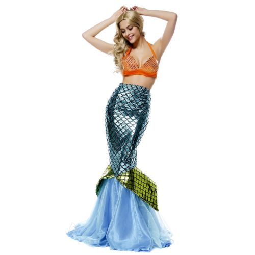 Mermaid Costume Halloween Bar Stage