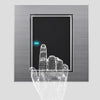 Dos Billing Control Pared Aluminio Bruñido Led Inteligente Interruptor