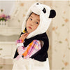 Kids Vest With Animal Hoodie Plush Fluffy Warm Jacket Great Gift For Children