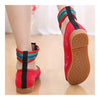 Old Beijing Cloth Embroidered Shoes Facial Makeup