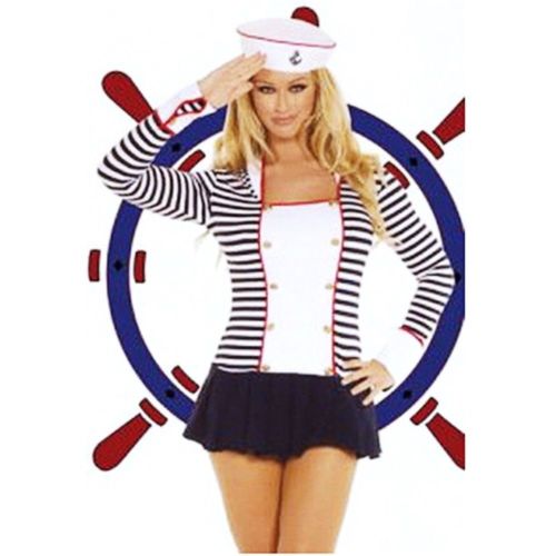 Mini Sexy Fake 2pcs Flight Clothing Sexy Game Uniform