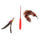 Cat Toy Luxury Tease Stick Colorful Feather