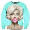 Hombre Mujer Realista Space Galaxy Animales Sudadera con Capucha Top Jersey 3d