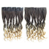 24" 60cm Long Curly Braids Gradient Ramp  5 Cards hair extension