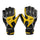 Latex Goalkeeper Gloves Roll Finger Non-slip Breathable    black yellow