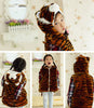 Kids Vest With Animal Hoodie Plush Fluffy Warm Jacket Great Gift For Children