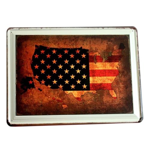 America Village Iron Bar Vintage Wall Hanging Decoration   3