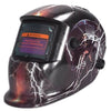 Jackson Auto Oscurecimiento Soldadura Casco Negro Thundering & Esqueleto Gráfico