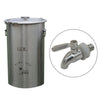 304 Stainless Steel Fermentation Barrel  Brew Wine Beer Fermenters 60L W faucet