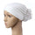 Muslim Scarf Kerchief Hat Flower Casual   cream white