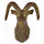 Sheep Head Wall Hanging Decoration Plastic antique golden