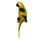 Mediterranean Home Decoration Parrot Wall Hanging   small   yellow