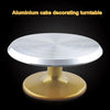 Kuchen Dekoration Plattenspieler 10-inch Aluminiumlegierung Rutsch Ständer Gold