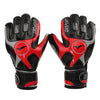 Latex Goalkeeper Gloves Roll Finger Non-slip Breathable   black red