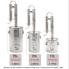 Alcohol Ethanol Distiller Home Brew   Wine Making Boiler 316 Stainless Steel