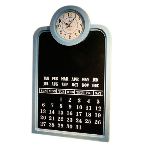 America Loft Wall Clock Hanging Decoration   blue