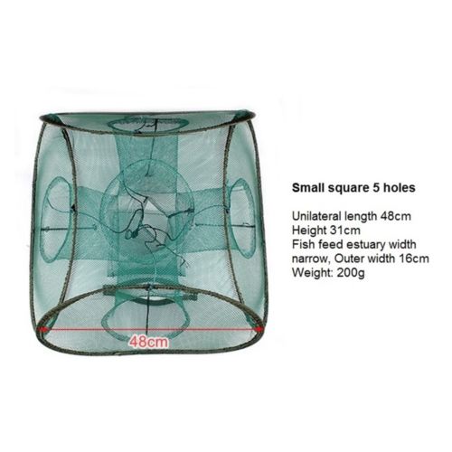 Automatic Fishing Net Cage Solid Thick   SMALL SQUARE CAGE 5 HOLES