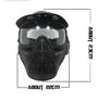 Paintball Airsoft Tactical Military CS Combat Protective Goggles Full Face Mask