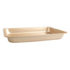 Horno Plato Antiadherente Hornear Herramienta Rectangular Dorado 30.6x19x3.3cm