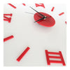 Roman Digit Acrylic Wall Clock Decoration    red acrylic