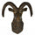 Sheep Head Wall Hanging Decoration Plastic bronze