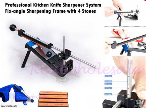 Professional Kitchen Knife Sharpener System Fix-angle Sharpening Frame with Pen