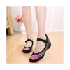 Old Beijing Cloth Shoes Summer National Style Embroidered Increased within Squar