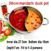 Duck hot pot thick stainless steel pots cooker special pot