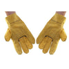 one pair Long Mig Welding WELDERS Work Cowhide Leather Gloves 24cm  Yellow