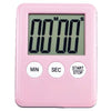 LCD Digital Kitchen Timer Count Down Up Magnetic Adsorption    Pink