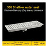 Select Gravity Wasser 30X11CM 304 Edelstahl Rechteckig Boden Abfluss Melissa