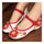 Small White Shoes Old Beijing Cloth Embroidered Shoes  red