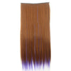 60cm hair extension piece  hair gradient hair piece long Straight 55 colors