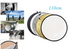 5 in 1 Collapsible 110cm 43" Light Flash Studio Reflector Round Diffuser