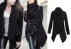 Womens Gorgeous  Chic Convertible Asymmetric Wrap Blazer Coat Jacket