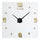 Acrylic Wall Clock DIY Digit Mirror Living Room   light golden
