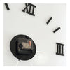 Roman Digit Acrylic Wall Clock Decoration     black acrylic