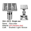 Choisissez 304-2612 Usage Unique Acier Inoxydable 304 Drain de Sol Prince Fox