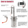 Alcohol Ethanol Distiller Home Brew   Wine Making Boiler 316 Stainless Steel